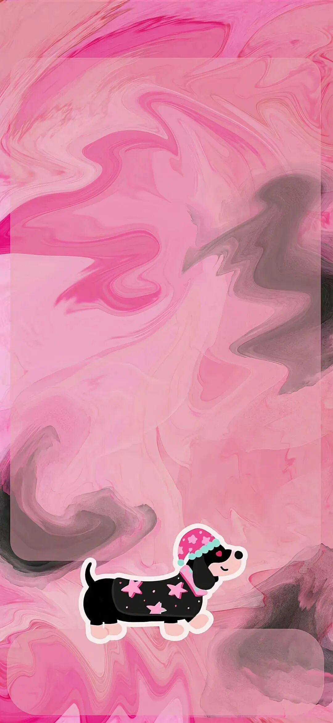 狗狗可爱甜酷插画壁纸套图