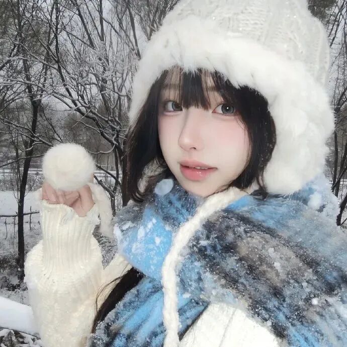冬天甜妹女生头像