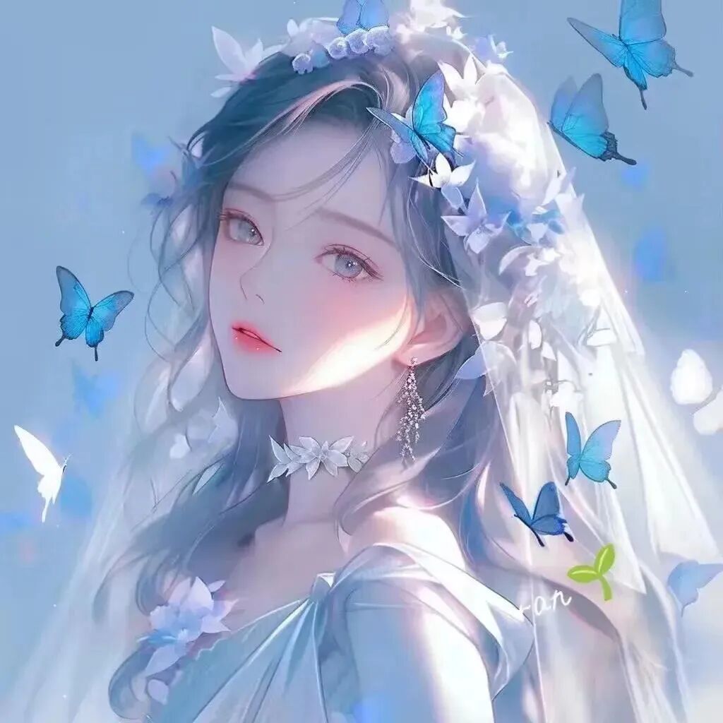 wmhudietaitoupaituo唯美蝴蝶动漫情侣头像