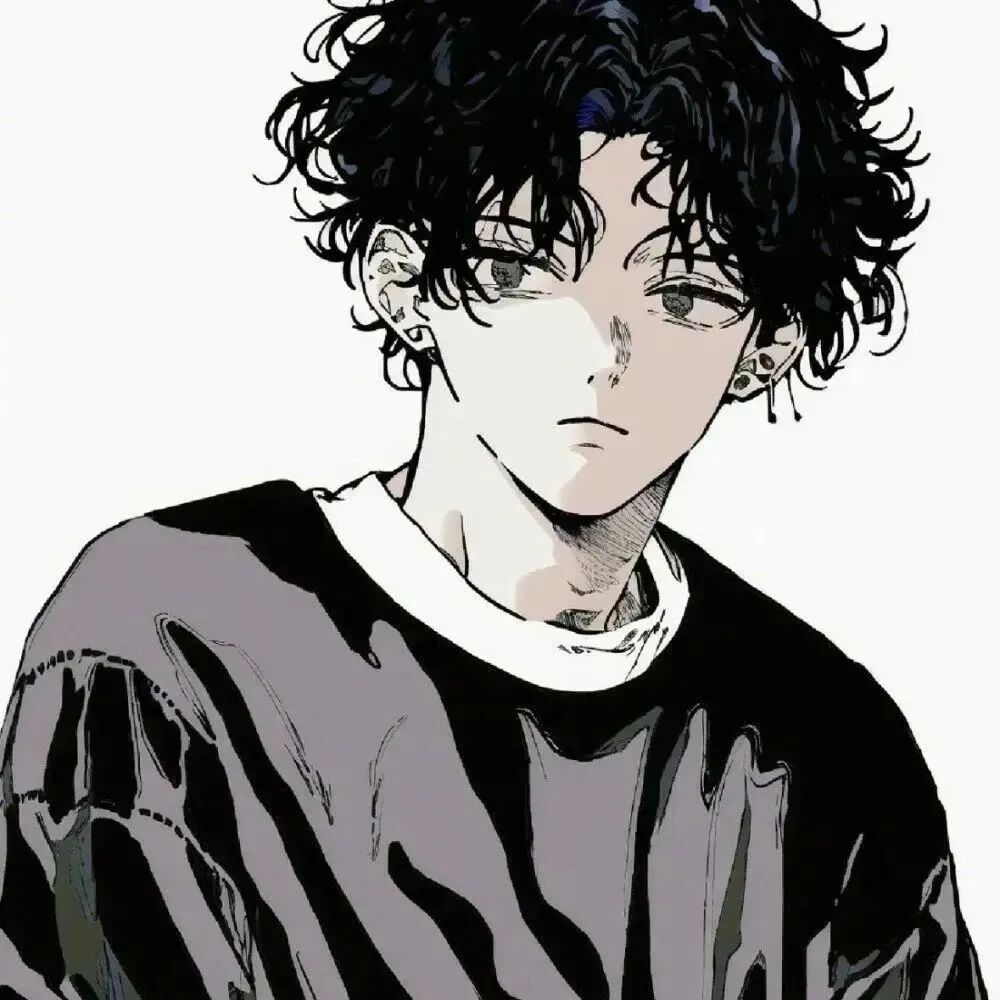卷毛个性动漫头像男