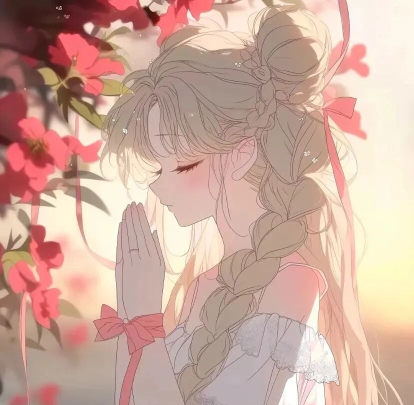 qidaowemeidazi祈祷温柔二人闺蜜头像动漫闺蜜头像