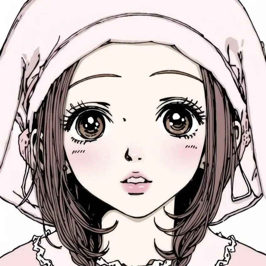 古早感动漫头像女