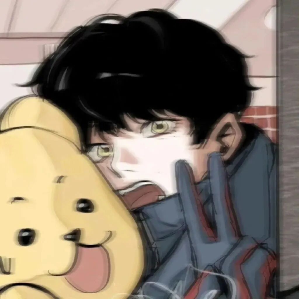 少年感剪刀手动漫头像男