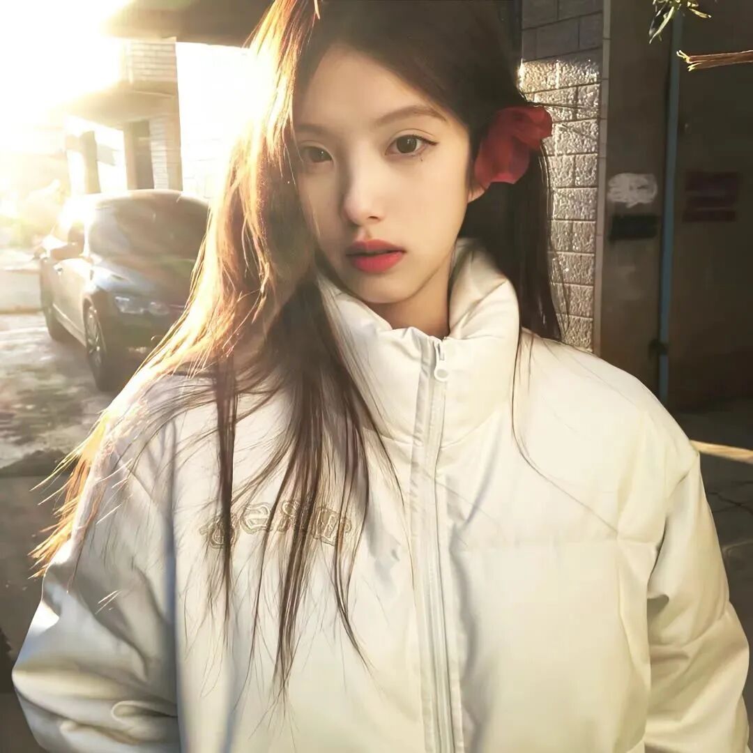 光感温柔女生头像