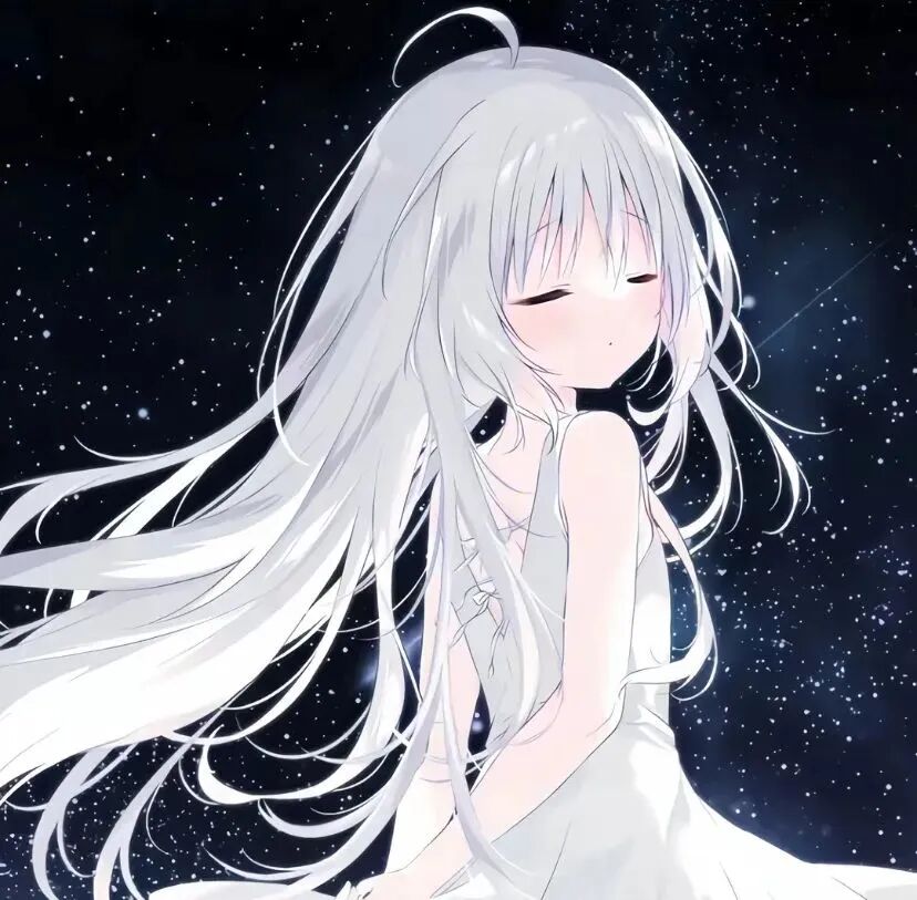 星空温柔动漫头像女