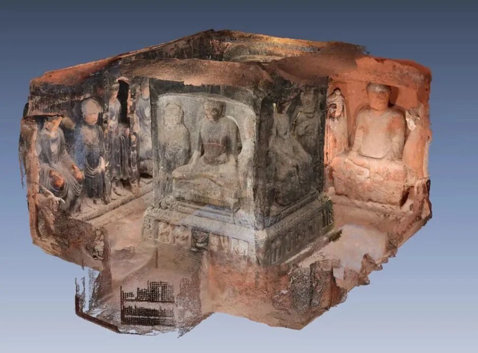 须弥山石窟数字化考古成果图源 浙江大学文物数字化团队▲ 国内首