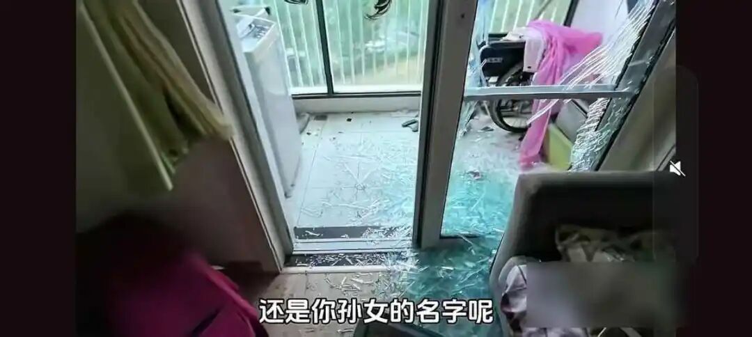上海老人房子被孙女砸成废墟