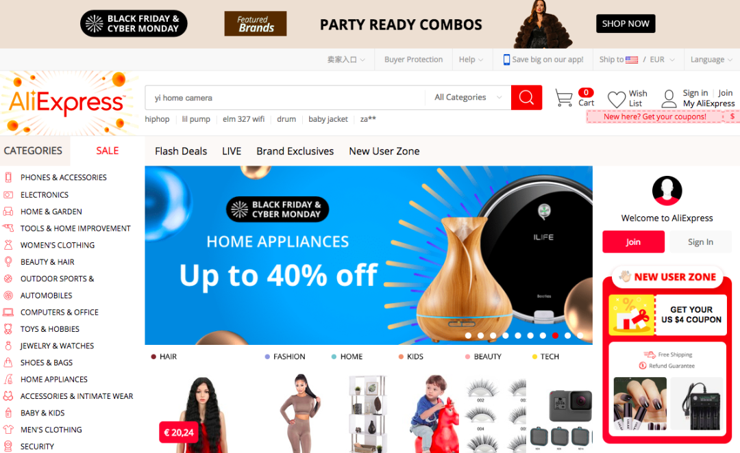 AliExpress (Imagem: Divulgação)