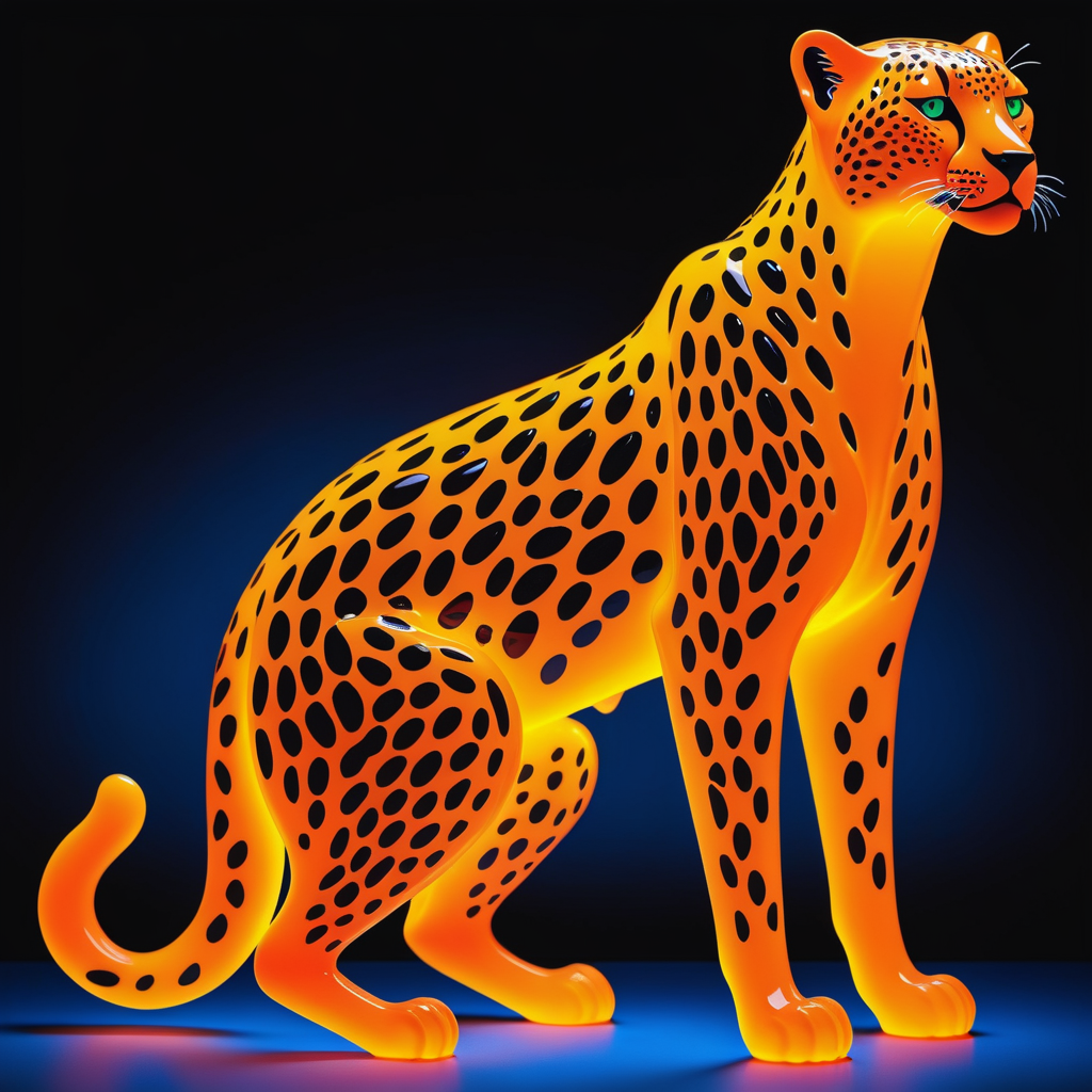 Stable Diffusion【艺术特效】【霓虹灯】： 霓虹灯玻璃艺术特效