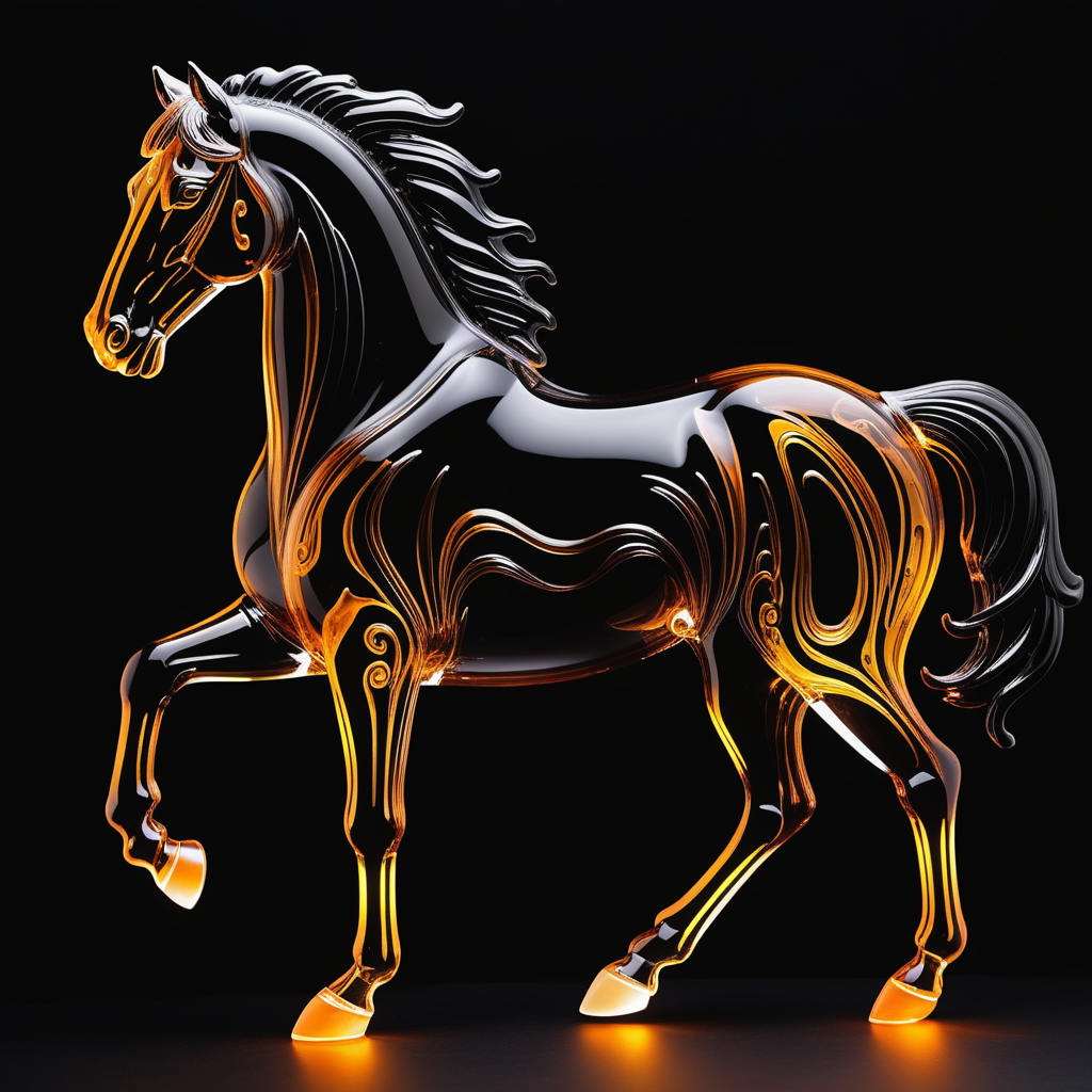 Stable Diffusion【艺术特效】【霓虹灯】： 霓虹灯玻璃艺术特效