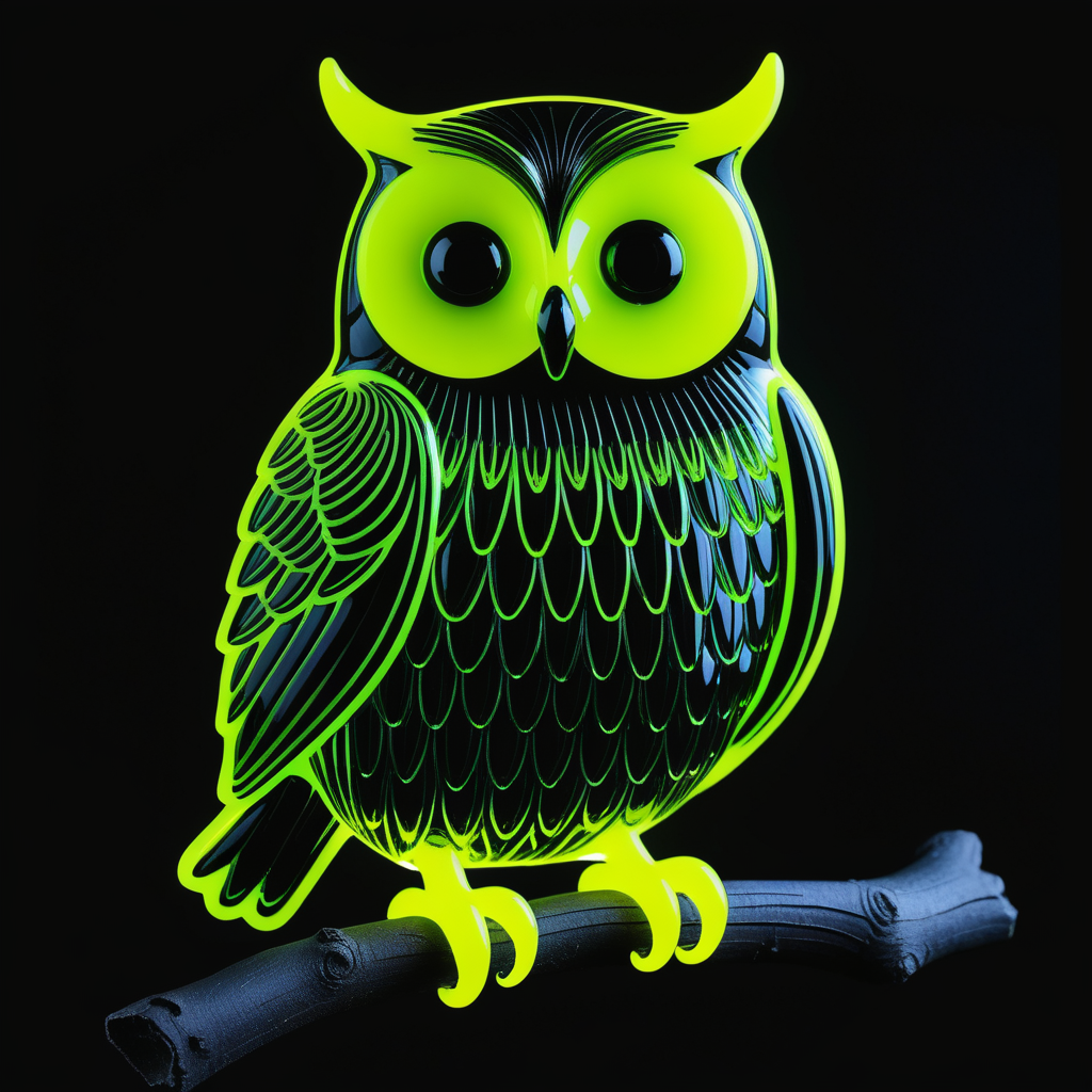 Stable Diffusion【艺术特效】【霓虹灯】： 霓虹灯玻璃艺术特效