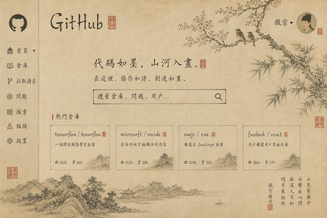 宋徽宗版 GitHub