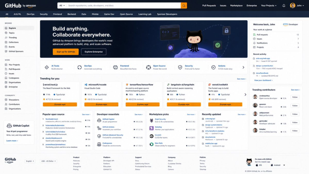 Amazon 版 GitHub
