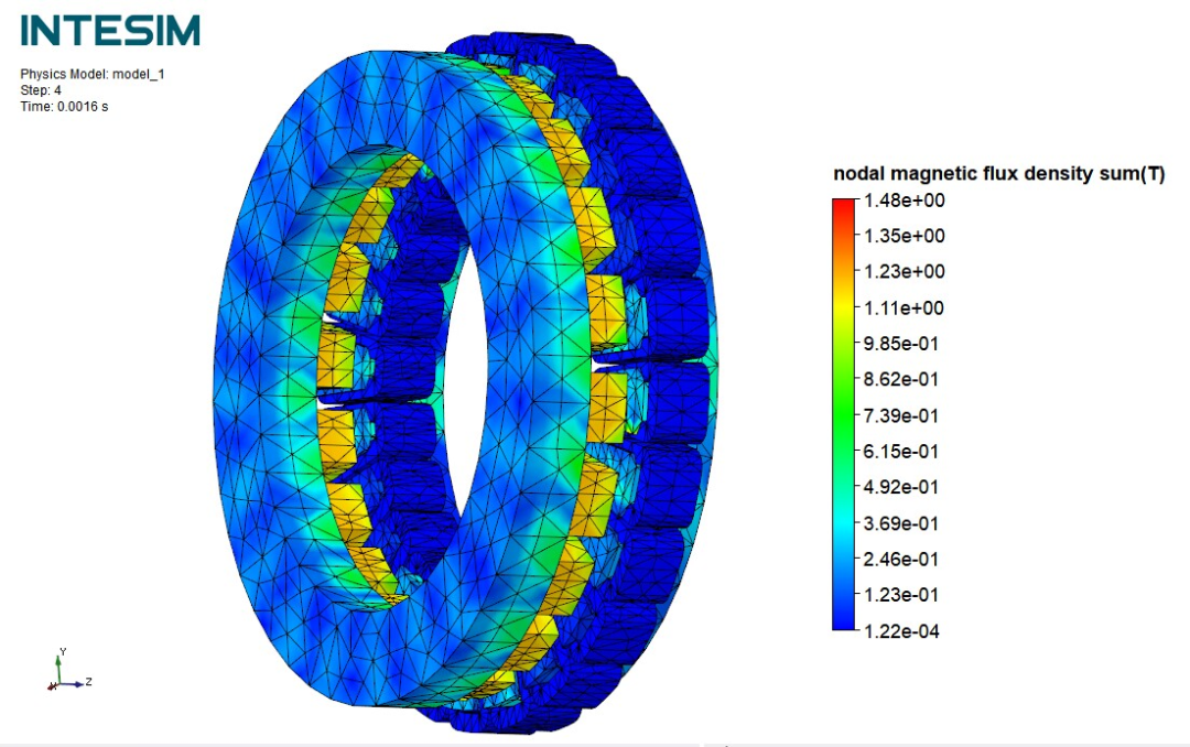 轴向磁通永磁同步电机仿真分析的图19