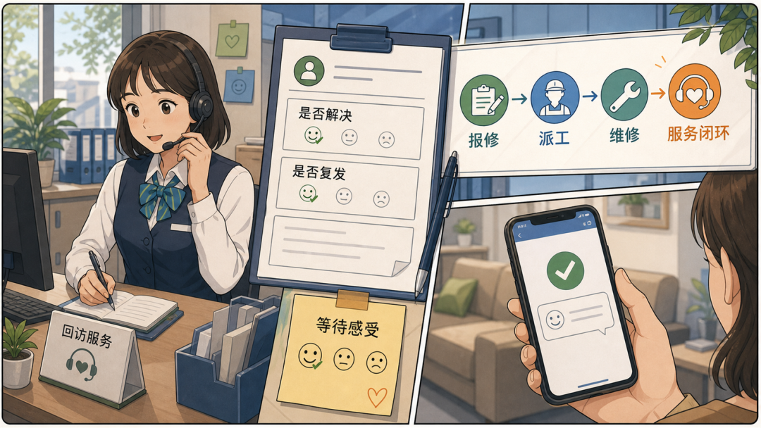 客服主动更新业主等待状态