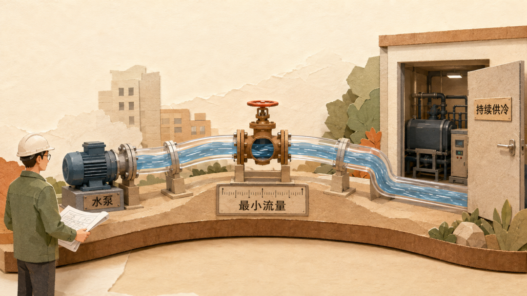 冷水回路在降低运行时保留必要流量