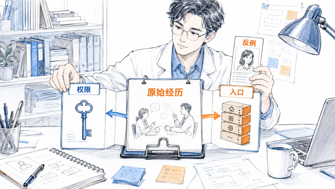 原始经历对应不同候选解释并保留反例