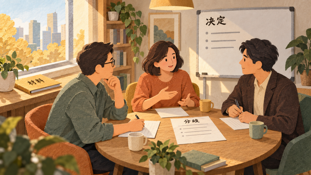 将播报与讨论分开准备