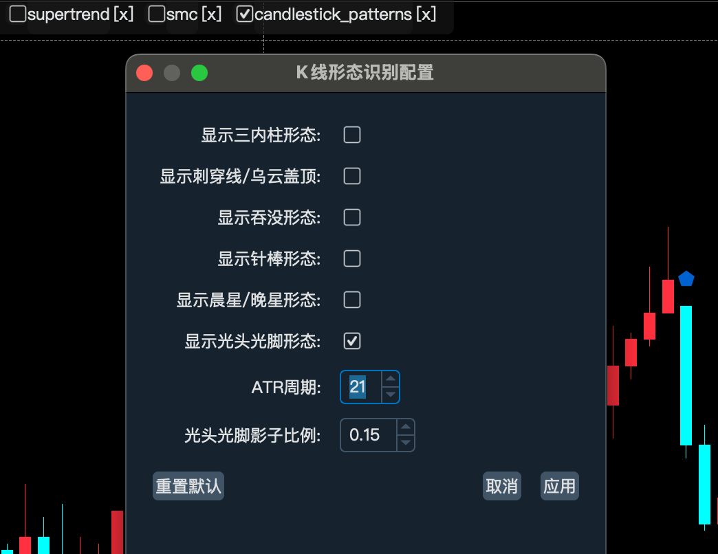 参数配置界面