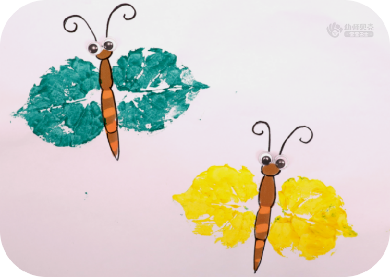 [转]                         小班美术:树叶拓印画