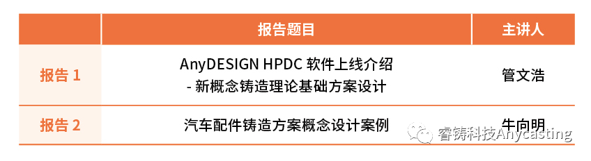AnyDESIGN HPDC压铸流道设计线上说明会会议日程发布 AnyDESIGN HPDC压铸流道设计线上说明会会议日程发布