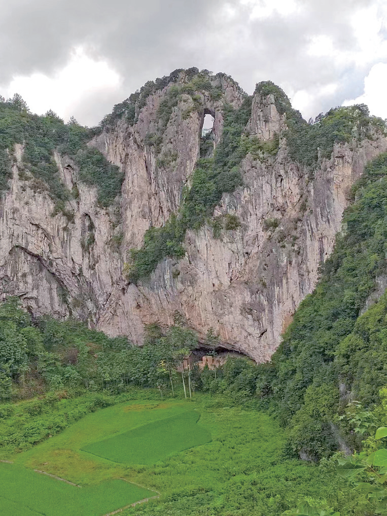 红军遵湄绥游击队战斗过的地方——穿眼岩，今新蒲新区新舟镇平溪村（图片来源：微新蒲公众号）.png