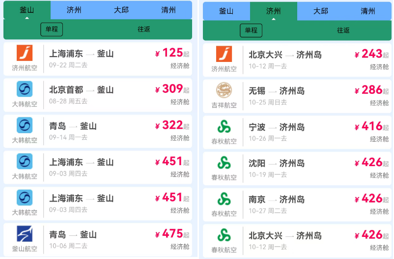 韩国十年签证简化携程机票最高补贴300元 济州釜山多城游攻略