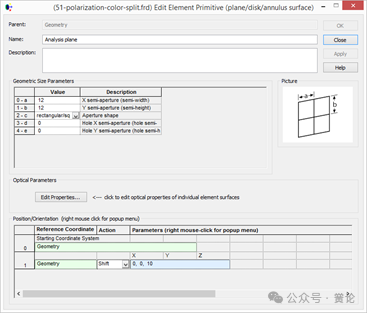 FRED应用：双折射晶体偏振干涉效应的图10