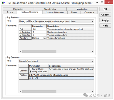 FRED应用：双折射晶体偏振干涉效应的图4