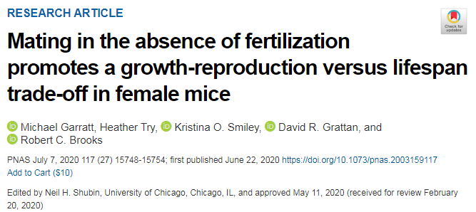 PNAS:男性控制女性寿命?