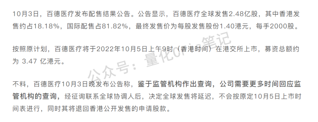 港股打新｜海西新药乌龙翻红，三一重工来袭！