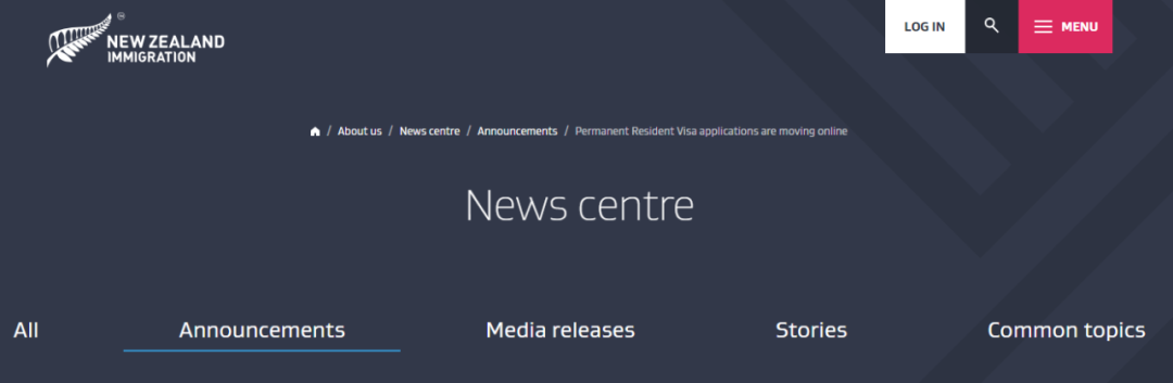 新西兰永久居民签（PRV）申请移至线上进行
