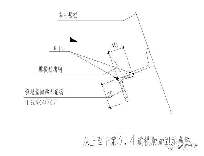 某钢结构构筑物检测鉴定和加固设计的图6