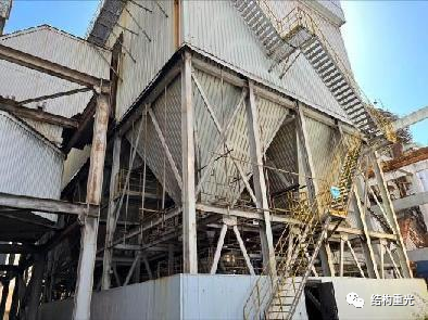 某钢结构构筑物检测鉴定和加固设计的图2