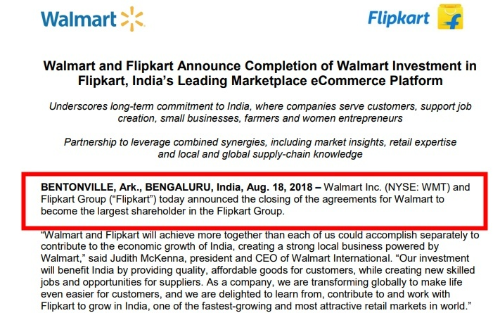 招募10万员工？亚马逊印度最强对手，再获沃尔玛35亿美元投资!