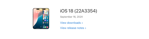 iOS18正式版