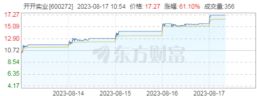 2024年06月23日 开开实业股票