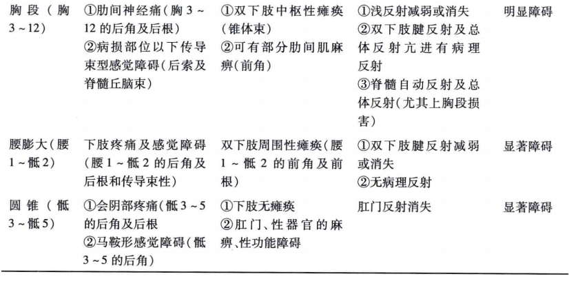 中枢神经系统疾病定位诊断图解脊髓水平面上的病变定位