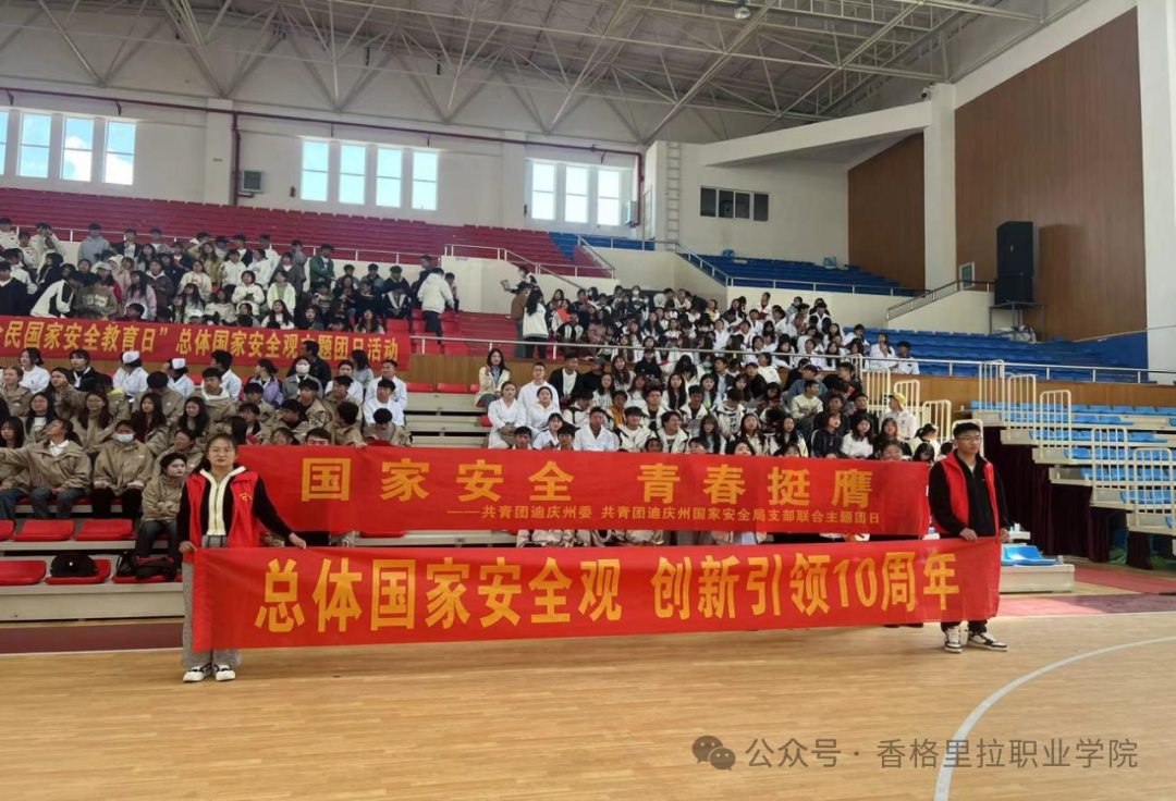 国家安全 青春挺膺——香格里拉职业学院组织开展“4·15全民国家安全教育日”总体国家安全观主题团日活动(图2)