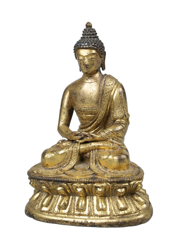 D3  鎏金铜佛（唐 通高15底径10.6  铜 1981年展览馆移交  定级为一级乙.png