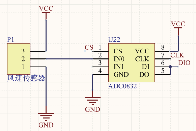 基于51单片机的风速测量仪设计的图6