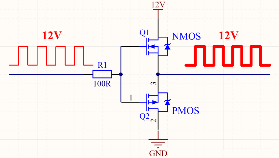图腾柱和互补推挽有什么区别? 为什么PWM驱动芯片用图腾柱?的图7