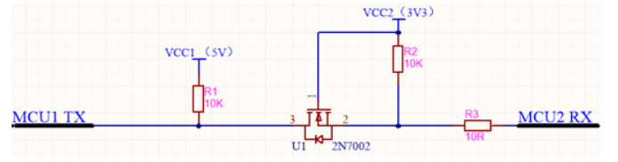 不同電平信號的MCU之間怎么通信？的圖4