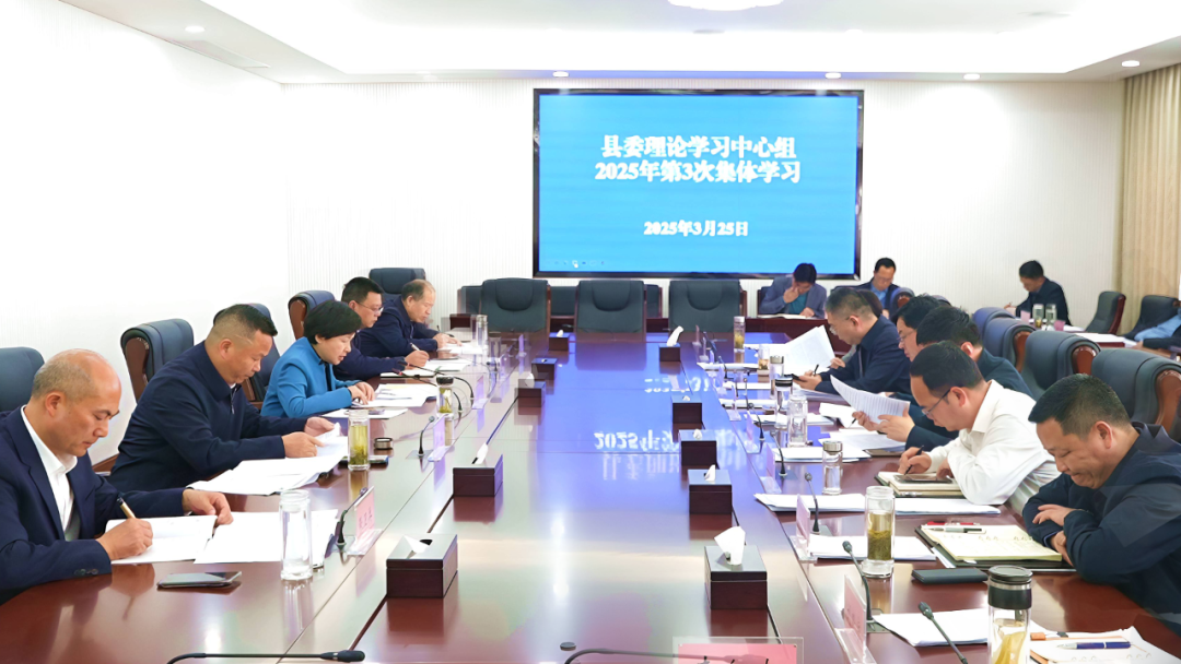 县委理论学习中心组举行2025年第3次集体学习