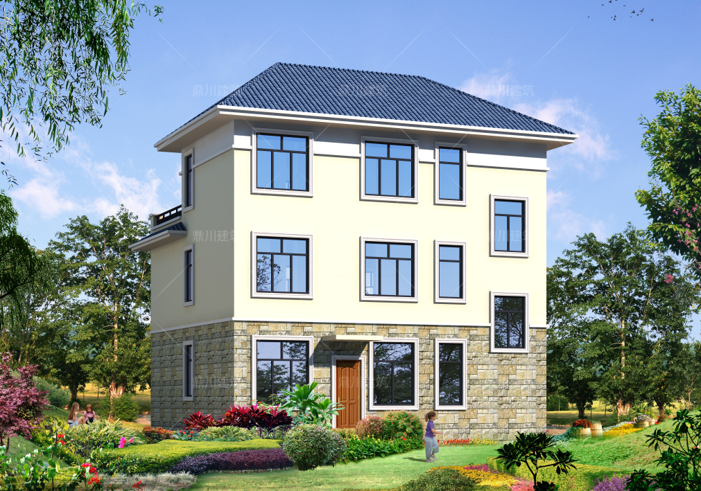 4套低调实用别墅造型简单配色清爽农村难得的好户型