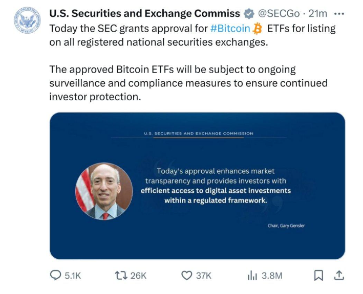 SEC闹乌龙，BTC遭遇过山车，内幕or操作失误？接下里来BTC该怎么走？！