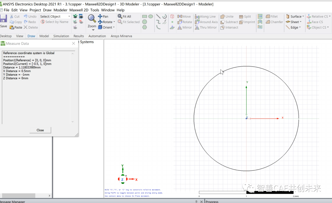 手摸手教你入门ansys maxwell | 铜线电场分布的图7