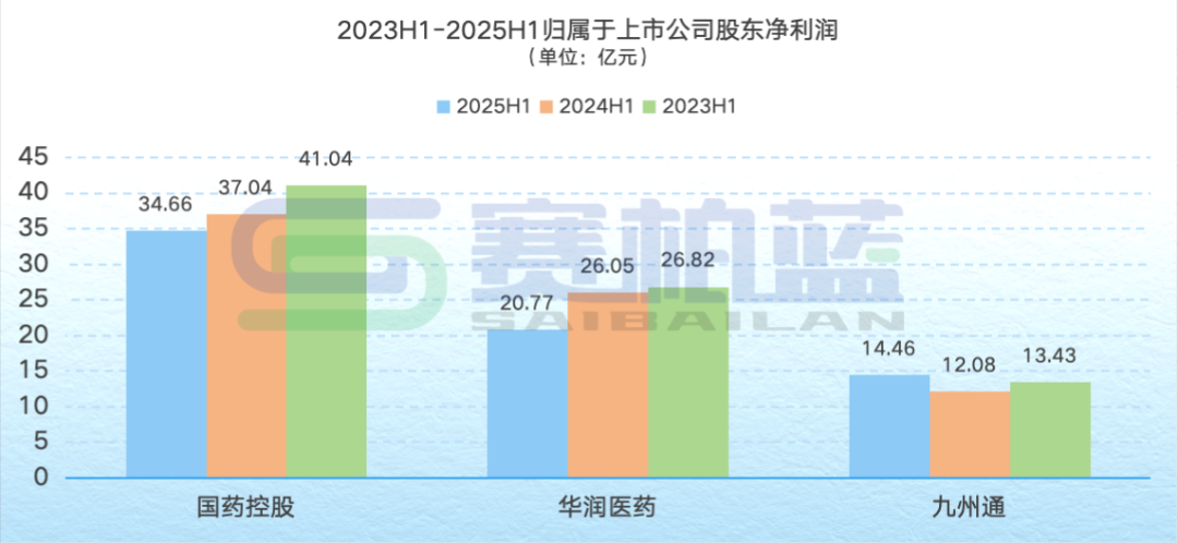 2023H1-2025H1歸屬于上市公司股東凈利潤