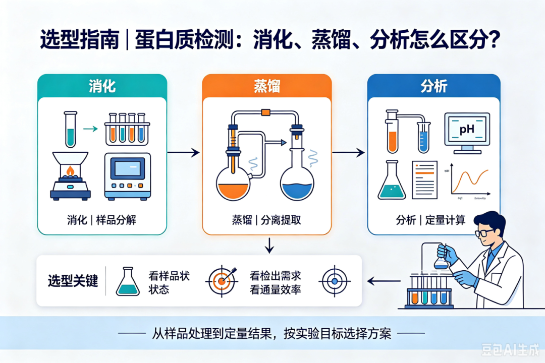 选型指南|蛋白质检测：消化、蒸馏、分析怎么区分？