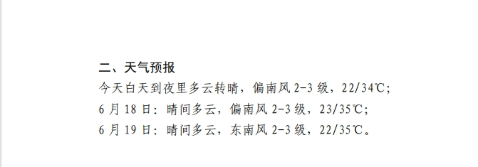 2024年06月17日 漯河天气